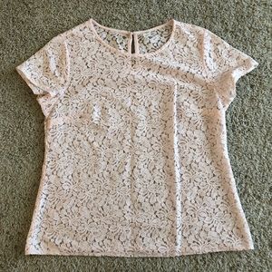 🌟Old Navy Pink Lace Top Size M